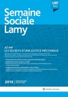Couverture de la revue Semaine sociale lamy