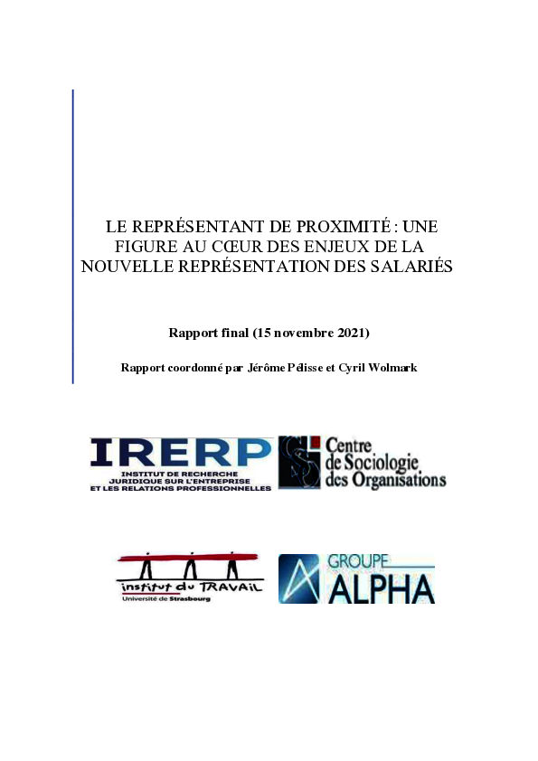 Couverture du rapport